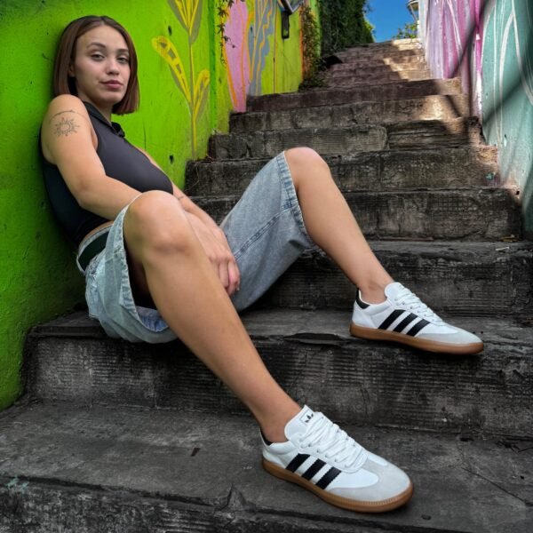 ADIDAS SAMBA BLANCO NEGRO - Image 3